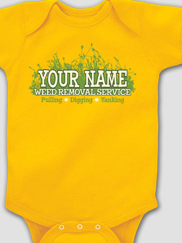 Weed Removal : Printed Baby Bodysuits