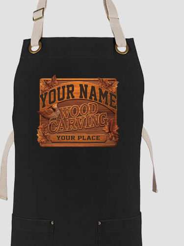 Wood Carving : Printed Canvas Work Aprons