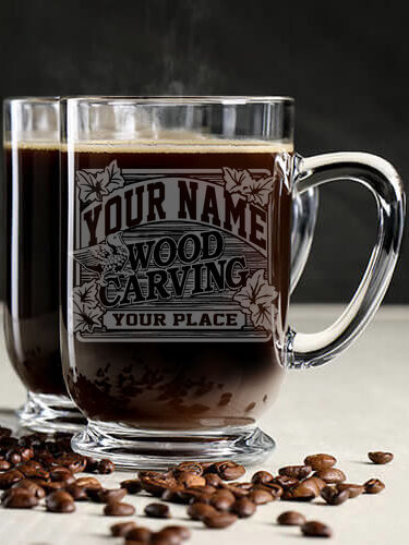 Wood Carving : Coffee Mugs - Engraved