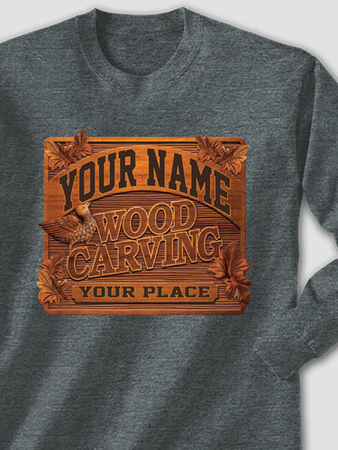Wood Carving : Printed Long Sleeves