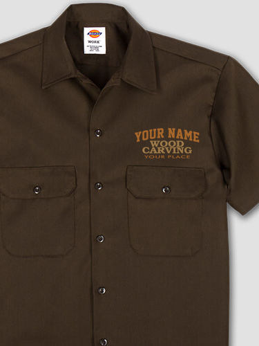 Wood Carving : Embroidered Work Shirts
