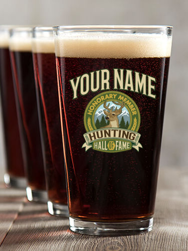 Deer Hunting Hall Of Fame : Pint Glasses - Color Printed