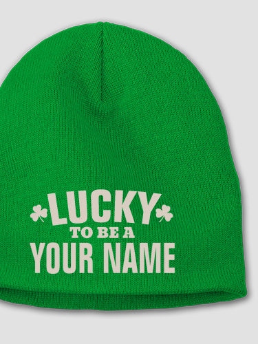 Lucky To Be : Embroidered Beanies