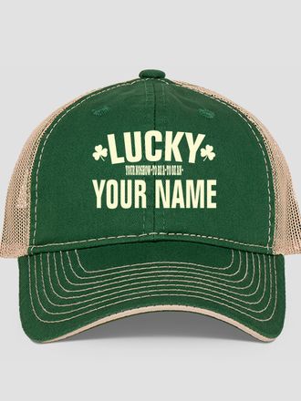 Lucky To Be : Embroidered Trucker Hats