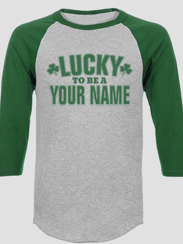 Lucky To Be : Printed Raglan Shirts