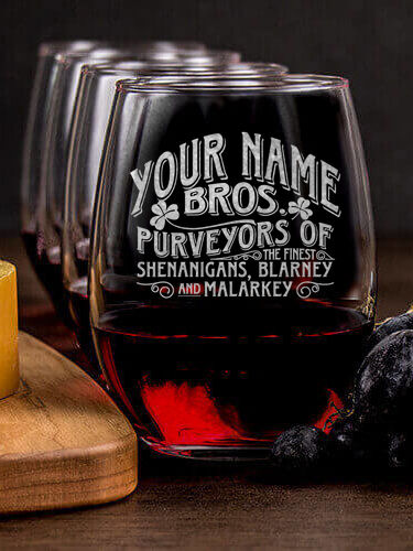 Shenanigans : Cheese Board Wine Glass Gift Sets - Engraved