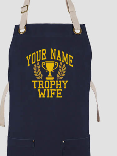 Trophy Wife : Printed Canvas Work Aprons