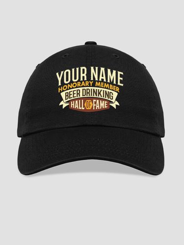 Beer Drinking Hall Of Fame : Embroidered Baseball Hats