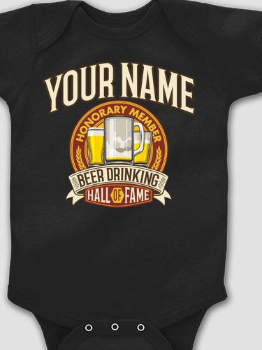 Beer Drinking Hall Of Fame : Printed Baby Bodysuits