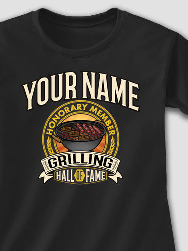 Grilling Hall Of Fame : Adult Ladies Fitted T-Shirt