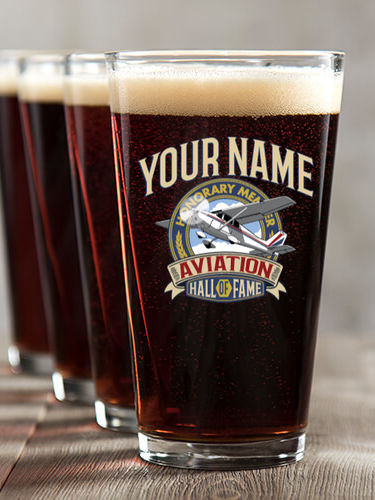Aviation Hall Of Fame : Pint Glasses - Color Printed