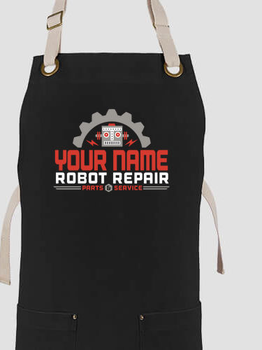 Robot Repair : Printed Canvas Work Aprons