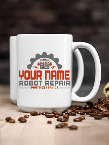 Robot Repair : Ceramic Coffee Mugs