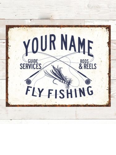 Fly Fishing Guide : Tin Signs