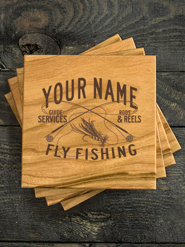 Fly Fishing Guide : Coasters - Engraved