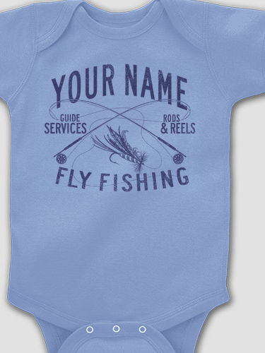 Fly Fishing Guide : Printed Baby Bodysuits