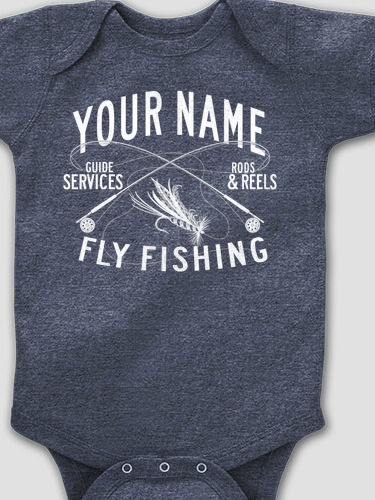 Fly Fishing Guide : Printed Baby Bodysuits