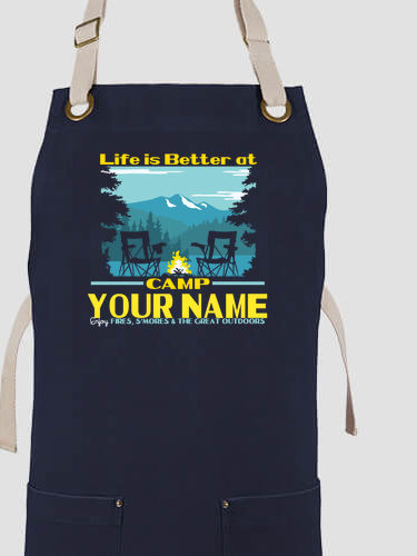 Life Is Better : Printed Canvas Work Aprons