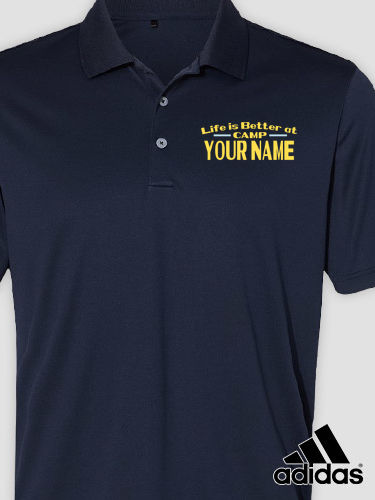 Life Is Better : Embroidered Adidas&reg; Polo Shirts