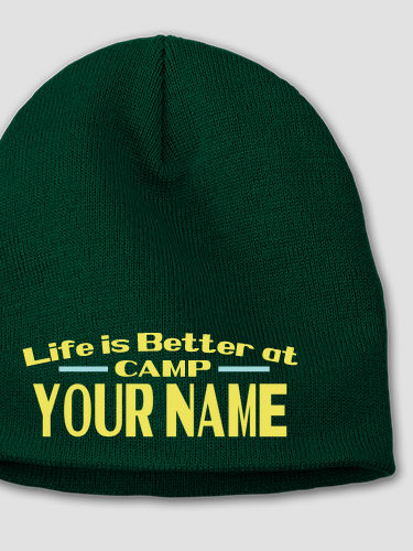 Life Is Better : Embroidered Beanies