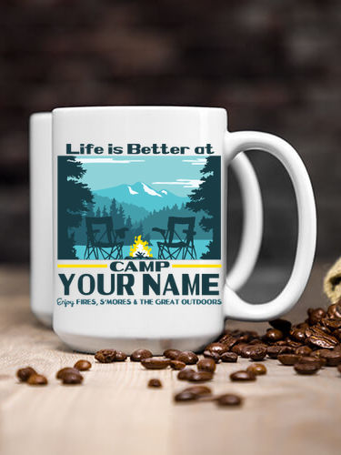 Life Is Better : Ceramic Coffee Mugs