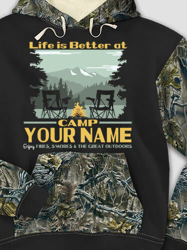 Life Is Better : Printed 2-Tone Camo Hoodies