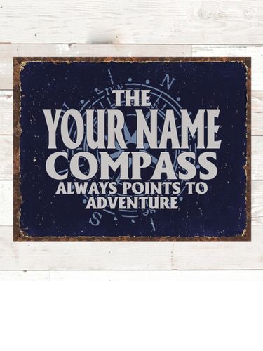 Compass : Tin Signs