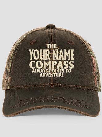 Compass : Embroidered 2-Tone Camo Hats