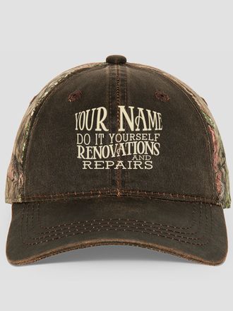 Do It Yourself : Embroidered 2-Tone Camo Hats
