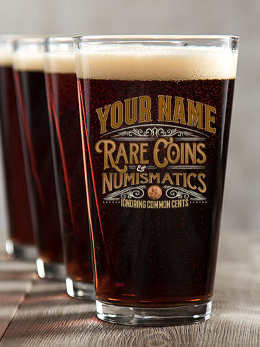 Rare Coins : Pint Glasses - Color Printed