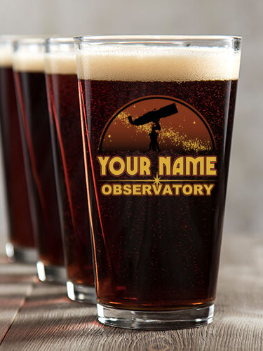 Observatory : Pint Glasses - Color Printed