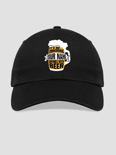 Rhymes With Beer : Embroidered Baseball Hats