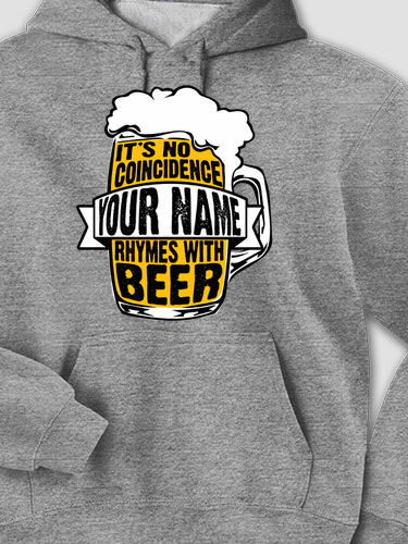 Rhymes With Beer : Printed Hoodies