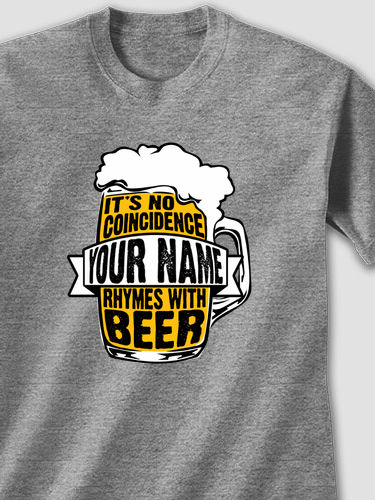 Rhymes With Beer : Printed T-Shirts