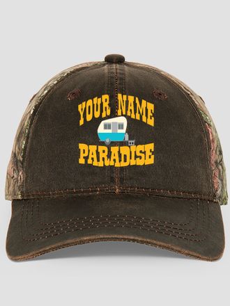 Camper's Paradise : Embroidered 2-Tone Camo Hats