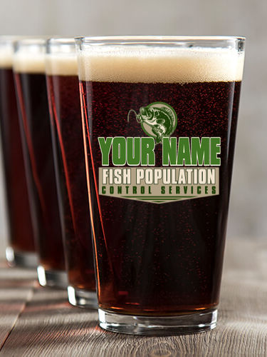 Fish Services : Pint Glasses - Color Printed