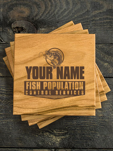 Fish Services : Coasters - Engraved