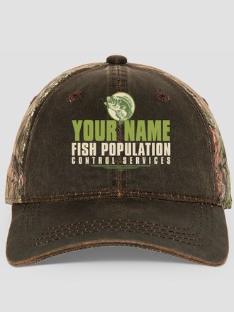 Fish Services : Embroidered 2-Tone Camo Hats