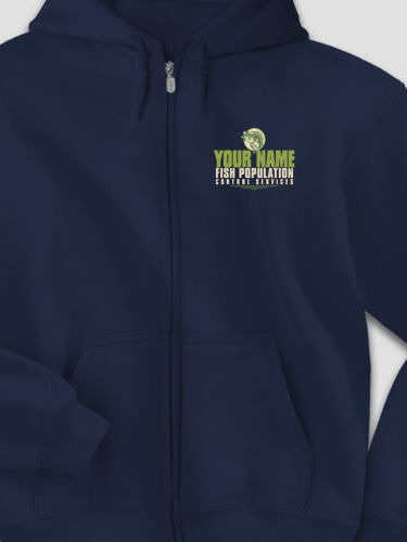 Fish Services : Embroidered Zip Hoodies