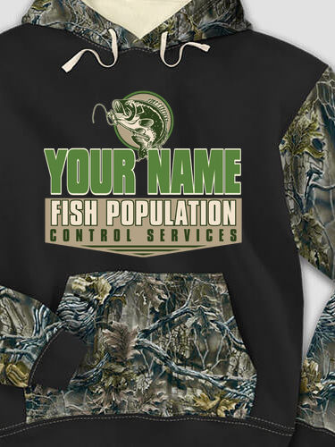 Fish Services : Printed 2-Tone Camo Hoodies
