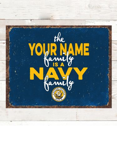 Navy Family : Tin Signs