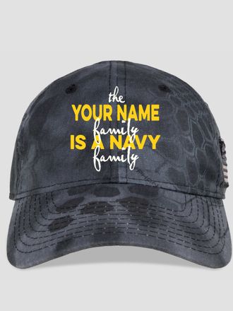 Navy Family : Embroidered Kryptek Tactical Camo Hats