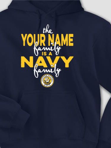 Navy Family : Printed Hoodies