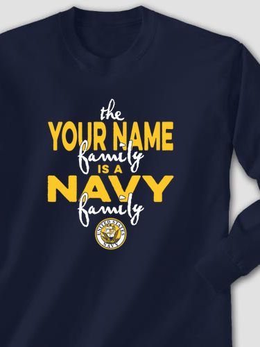 Navy Family : Printed Long Sleeves