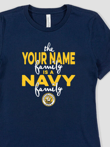 Navy Family : Premium Ladies T-Shirts