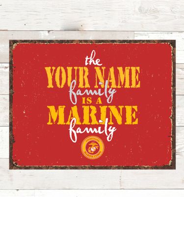 Marine Family : Tin Signs