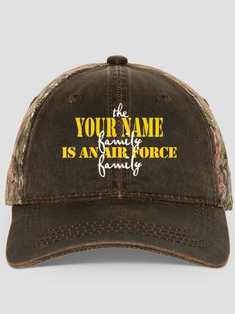 Air Force Family : Embroidered 2-Tone Camo Hats