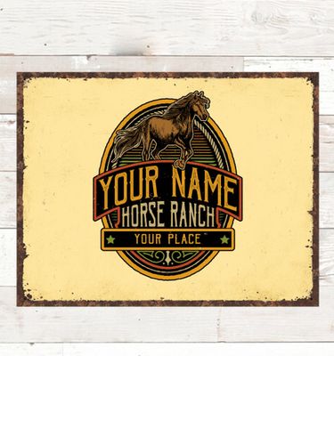Classic Horse Ranch : Tin Signs