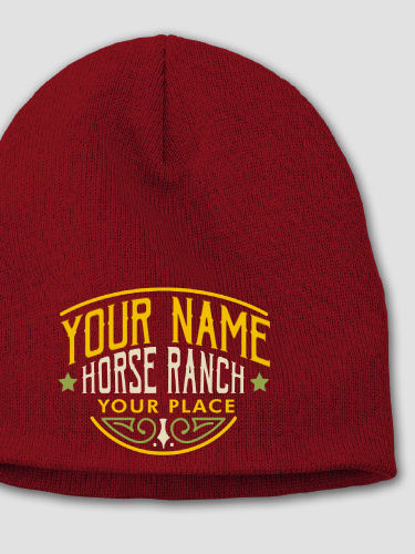 Classic Horse Ranch : Embroidered Beanies