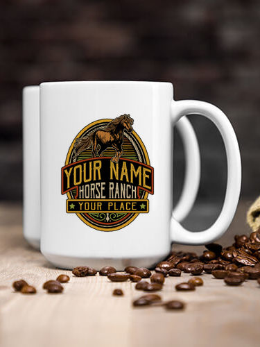 Classic Horse Ranch : Ceramic Coffee Mugs